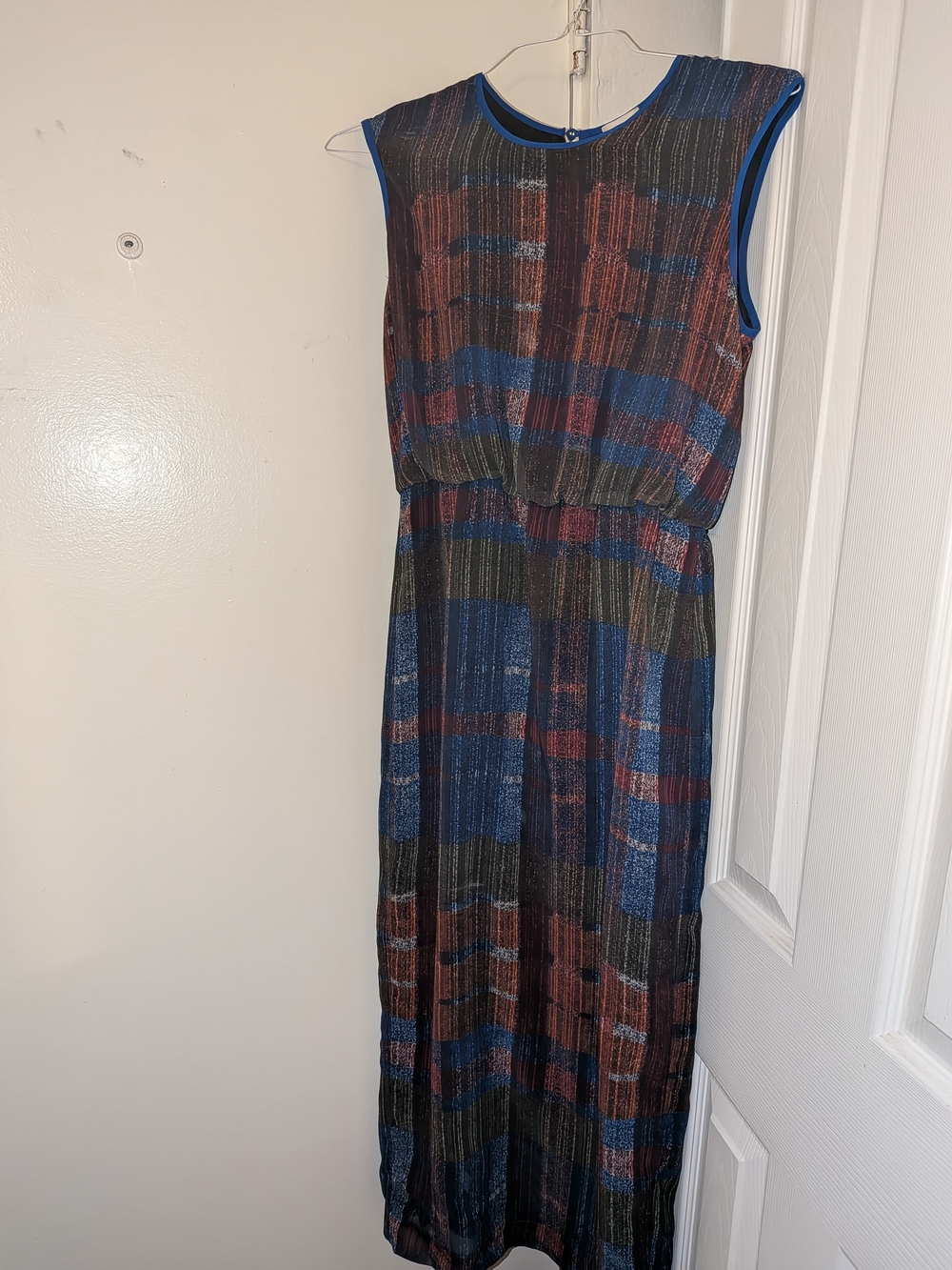 HD in Paris Striped Maxi Dress in Blue, Brown & Black